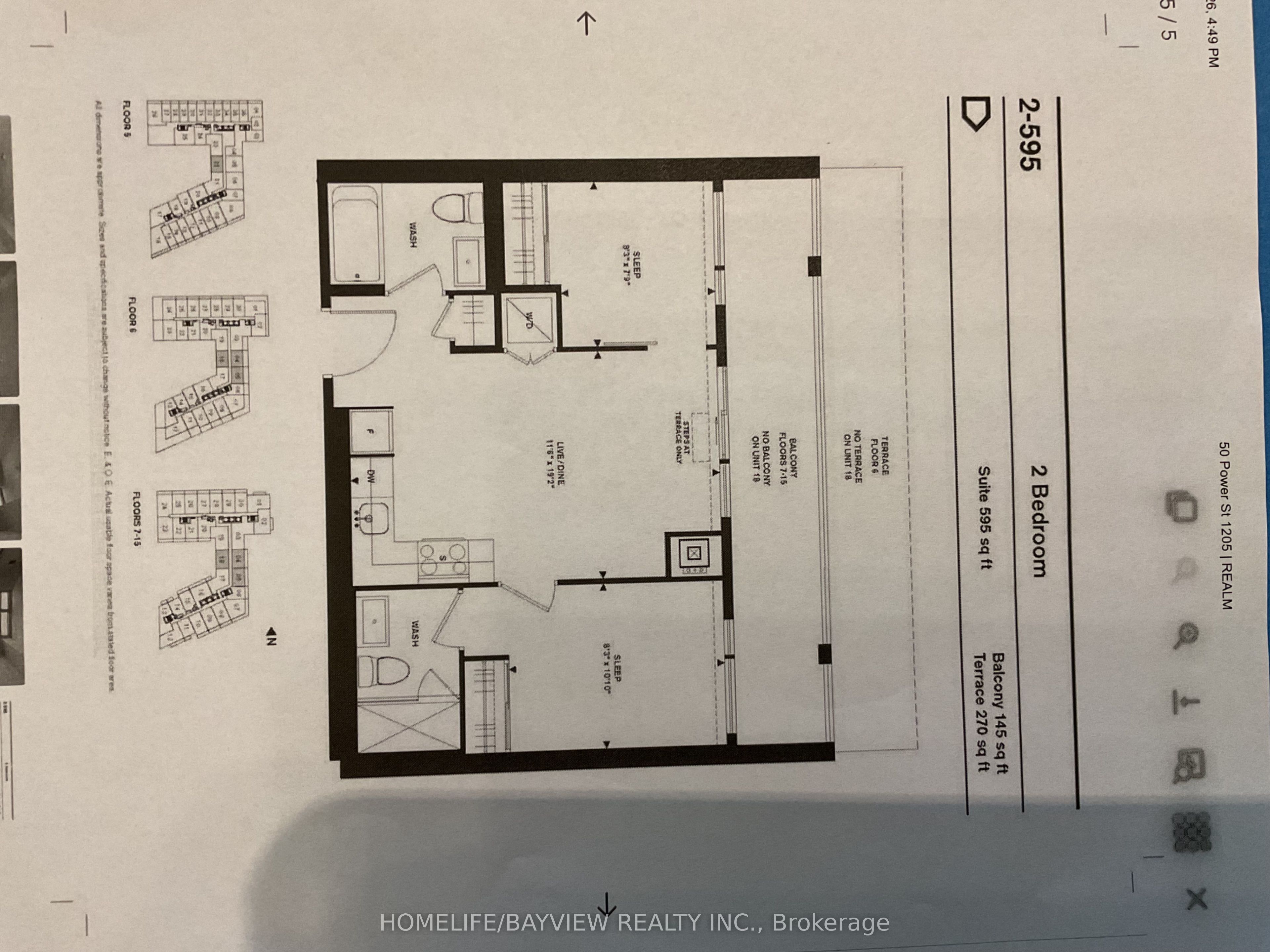 Unit 805 - 50 Power Street, Toronto 2