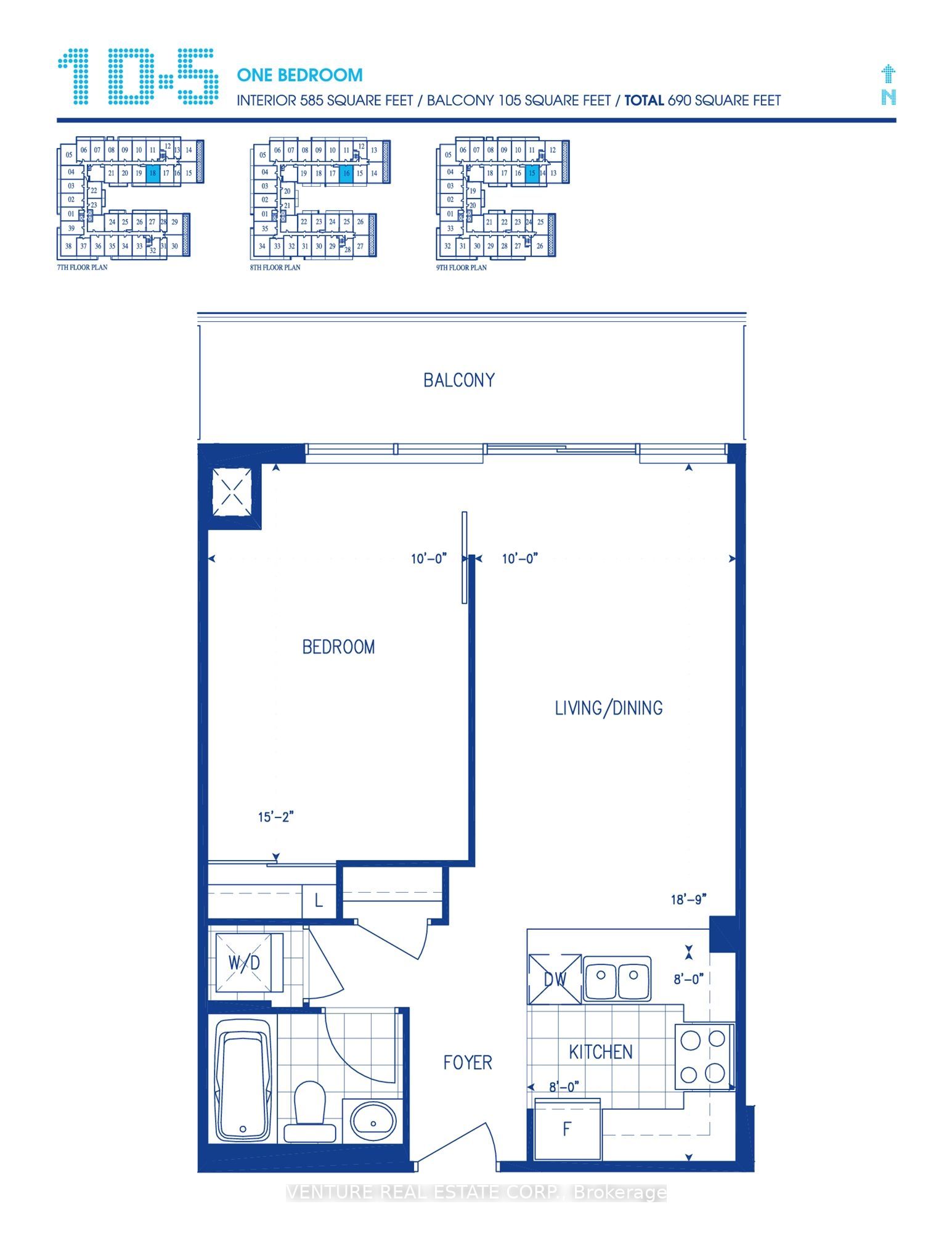 Unit 718 - 15 James Finlay Way, North York 3